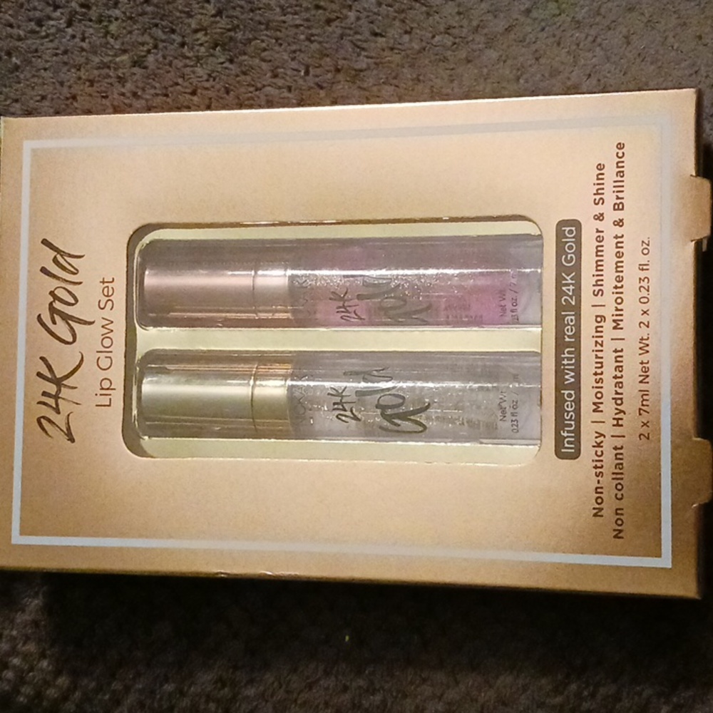 NICKA K 24K GOLD LIP GLOW SET OF 2